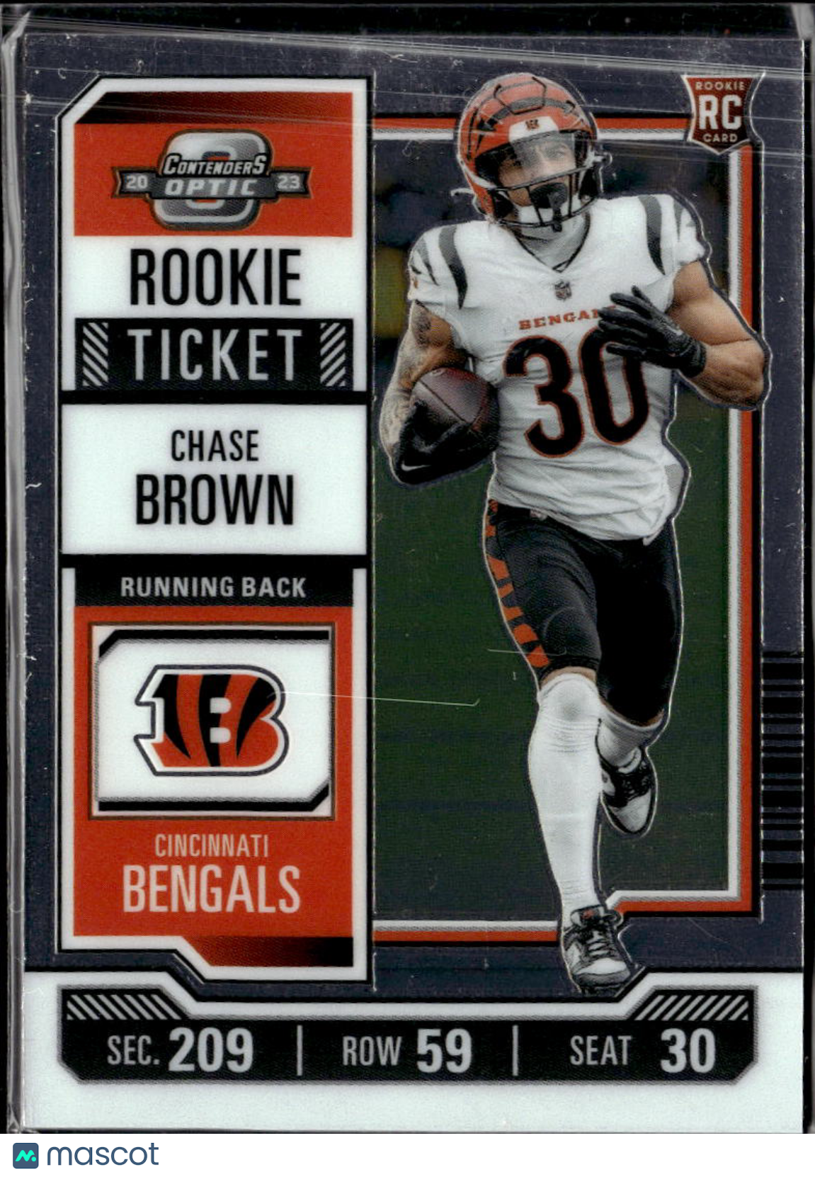 Chase Brown 2023 Contenders Optic Rookie RC Cincinnati Bengals