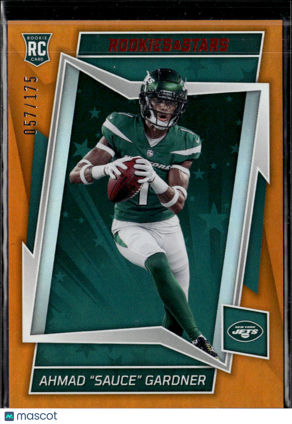 Ahmad "Sauce" Gardner 2022 Rookies & Stars Orange RC /175 New York Jets