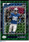 AJ Barner 2024 Optic Rated Rookie Green Velocity Seattle Seahawks