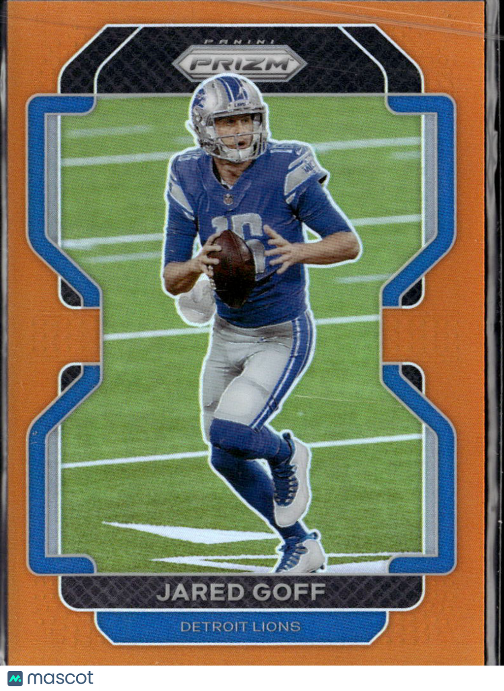 Jared Goff 2021 Panini Prizm Orange Prizm 123/249 Detroit Lions