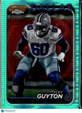 Tyler Guyton 2024 Topps Chrome RC Aqua Pulsar Refractor /199 Dallas Cowboys