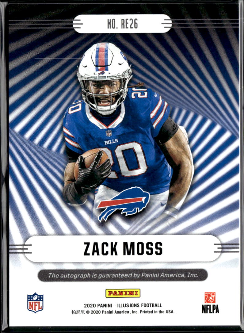 Zack Moss 2020 Illusions Auto Autograph RC 48/50 Buffalo Bills
