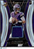 J.J. McCarthy 2024 Select Jersey Patch RC 140/149 Minnesota Vikings