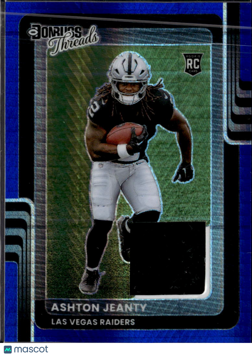 Ashton Jeanty 2025 Optic Blue Jersey Patch RC Las Vegas Raiders