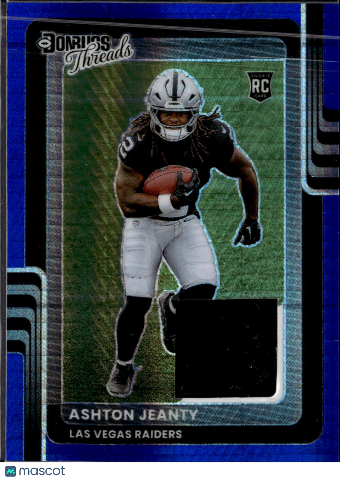 Ashton Jeanty 2025 Optic Blue Jersey Patch RC Las Vegas Raiders
