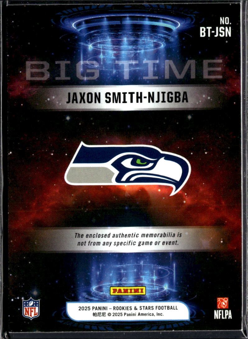 Jaxon Smith-Njigba 2025 Rookies & Stars Jersey Patch Seattle Seahawks