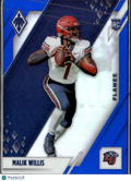 Malik Willis 2022  Chronicles Phoenix Blue Rookie RC 44/99 Liberty Flames