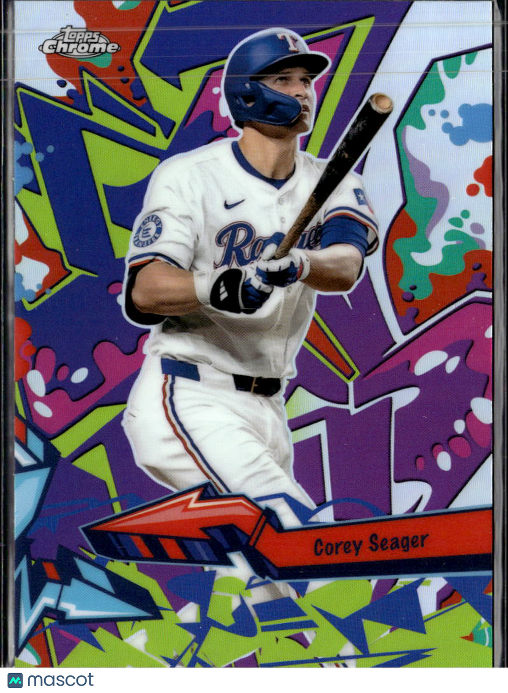 Corey Seager 2026 Topps Chrome Wild Style Refractor Texas Rangers