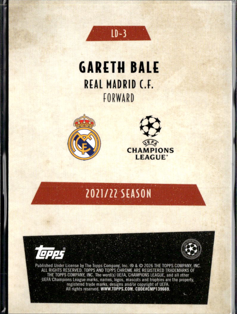 Gareth Bale 2026 Topps Chrome Last Dance Real Madrid C.F.