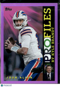 Josh Allen 2026 Topps Profiles Pink Parallel Buffalo Bills