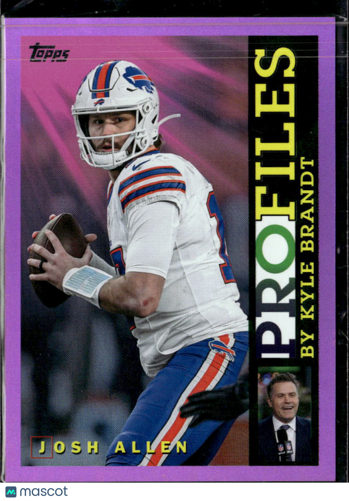 Josh Allen 2026 Topps Profiles Pink Parallel Buffalo Bills