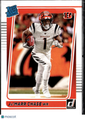 Ja'Marr Chase 2021 Donruss Rated Rookie Cincinnati Bengals