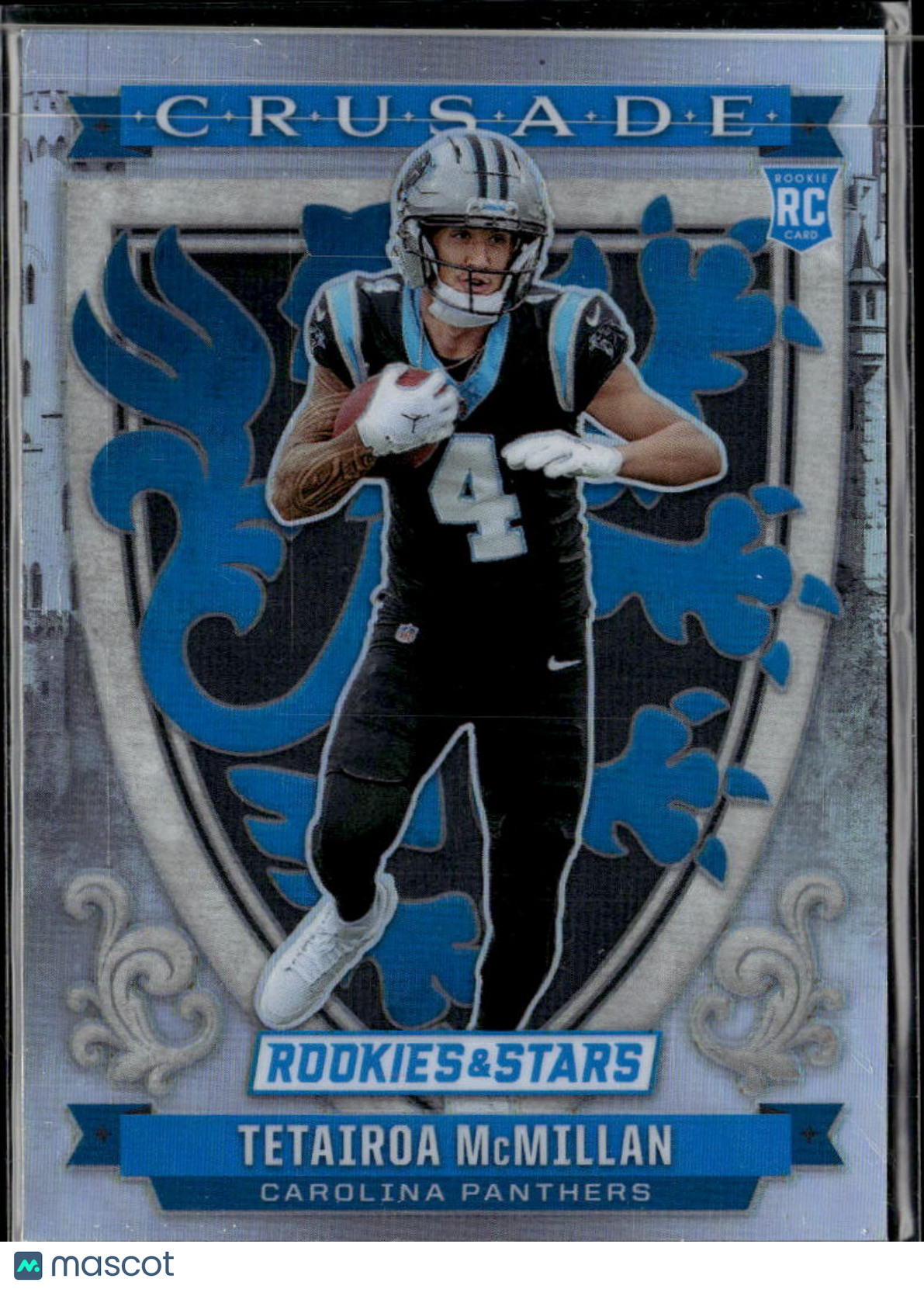 Tetairoa McMillan 2025 Rookies & Stars Crusade Silver Prizm RC Carolina Panthers