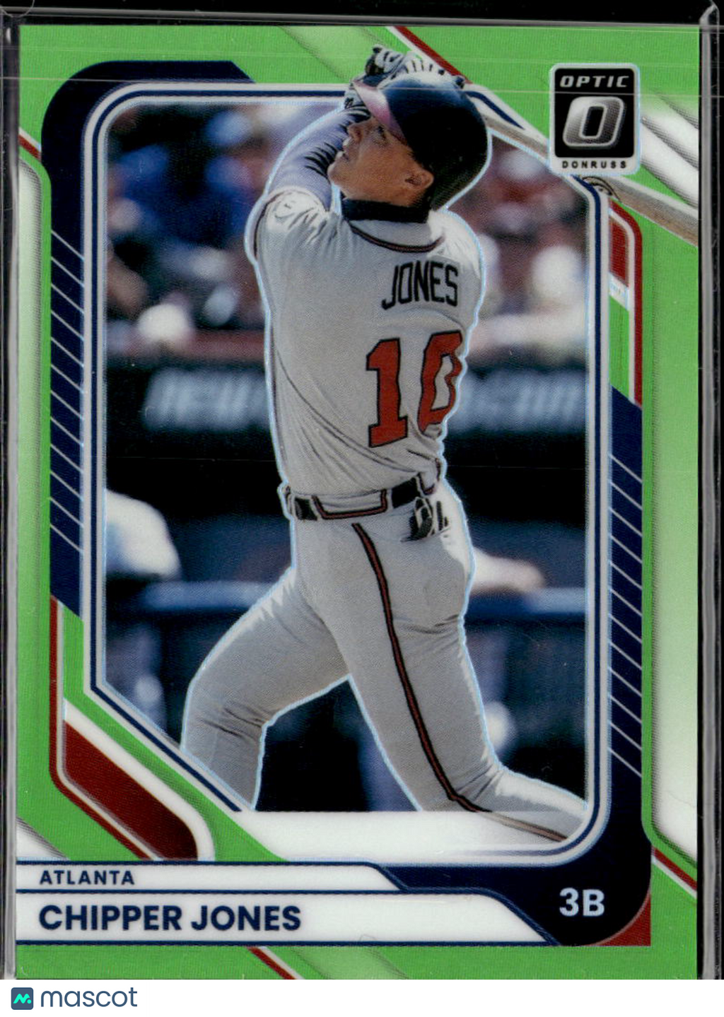Chipper Jones 2026 Optic Lime Green /149 Atlanta Braves