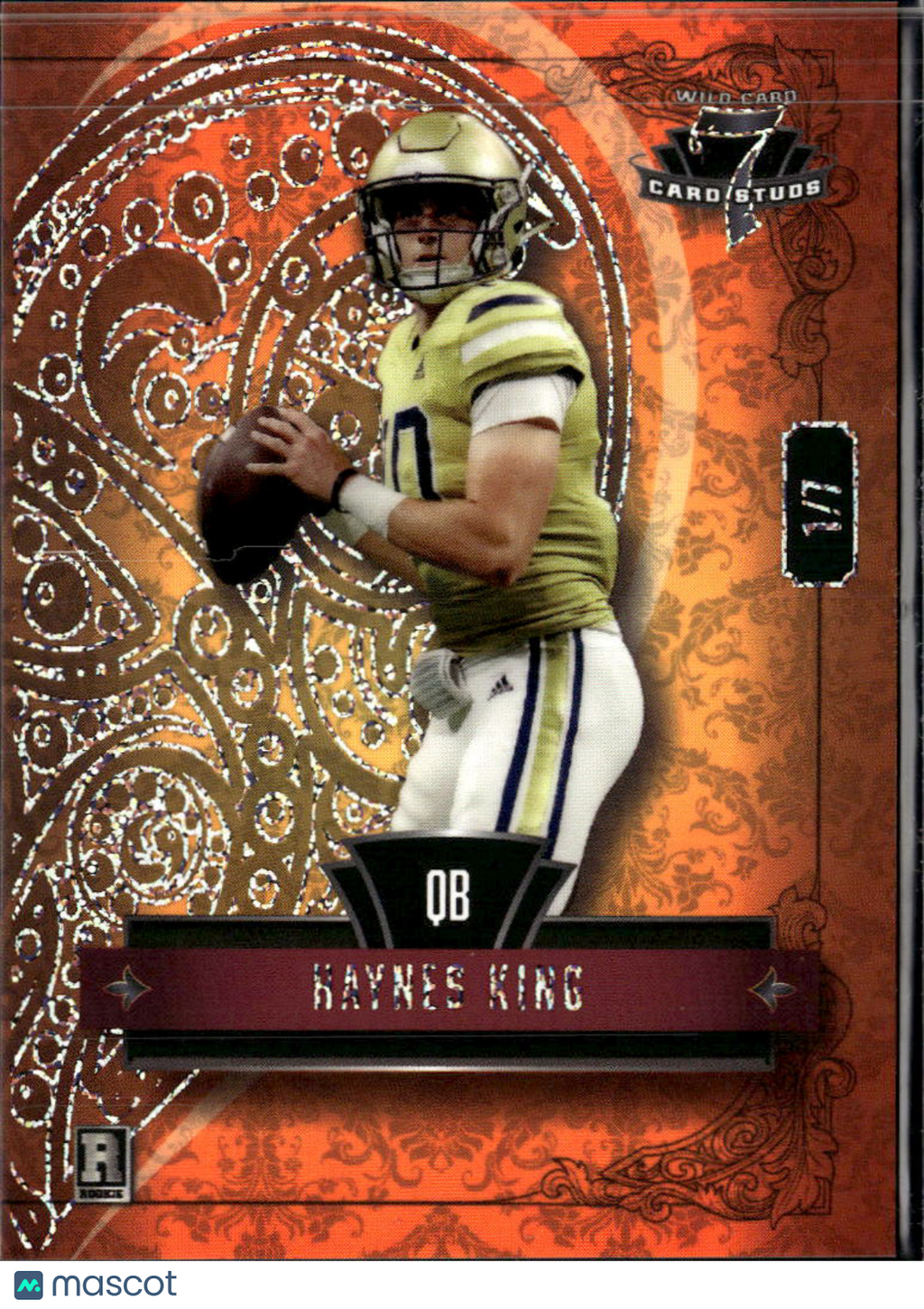 Haynes King 2026 Wild Card 7 Card Studs Rookie RC Georgia Tech 1/7