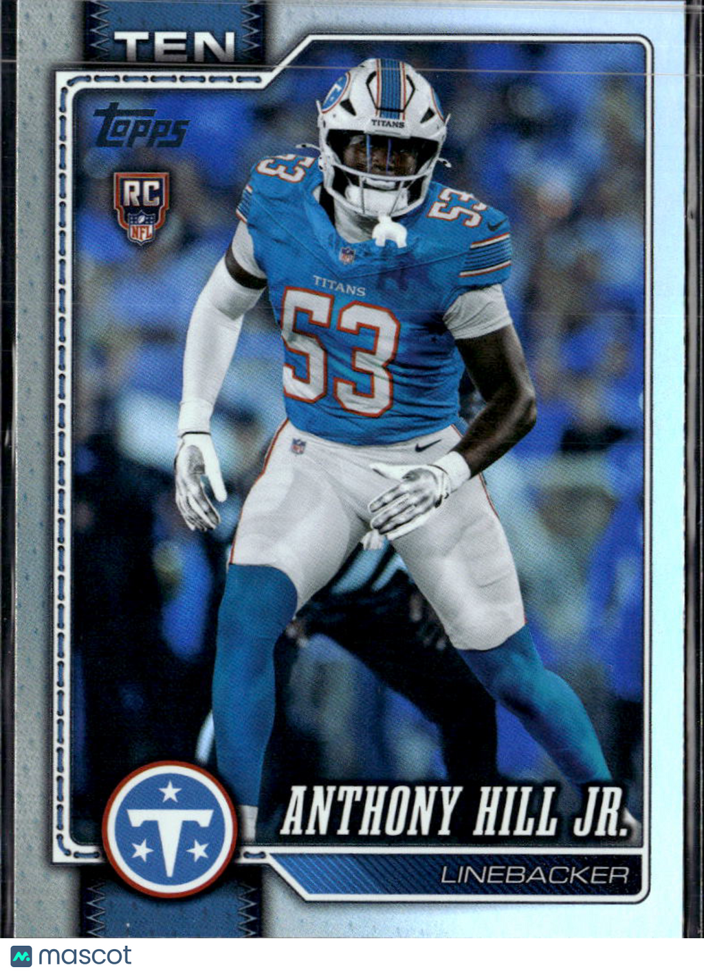 Anthony Hill Jr. 2026 Topps Rainbow Foil Rookie RC Tennessee Titans