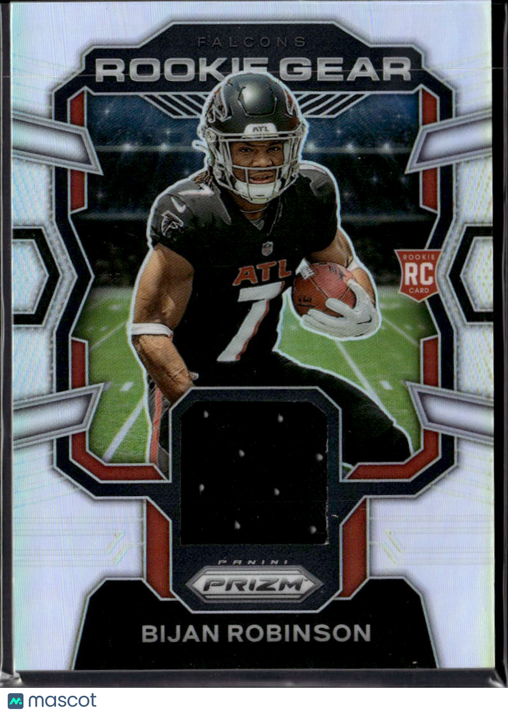 Bijan Robinson 2023 Prizm Rookie Gear Jersey Patch RC Atlanta Falcons