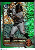 Marco Luciano 2022 Bowman Chrome Green Speckle Refractor /99 Giants