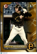 Jack Suwinski 2022 Bowman Prospects 1st Gold Paper 45/50 Pittsburgh Pirates