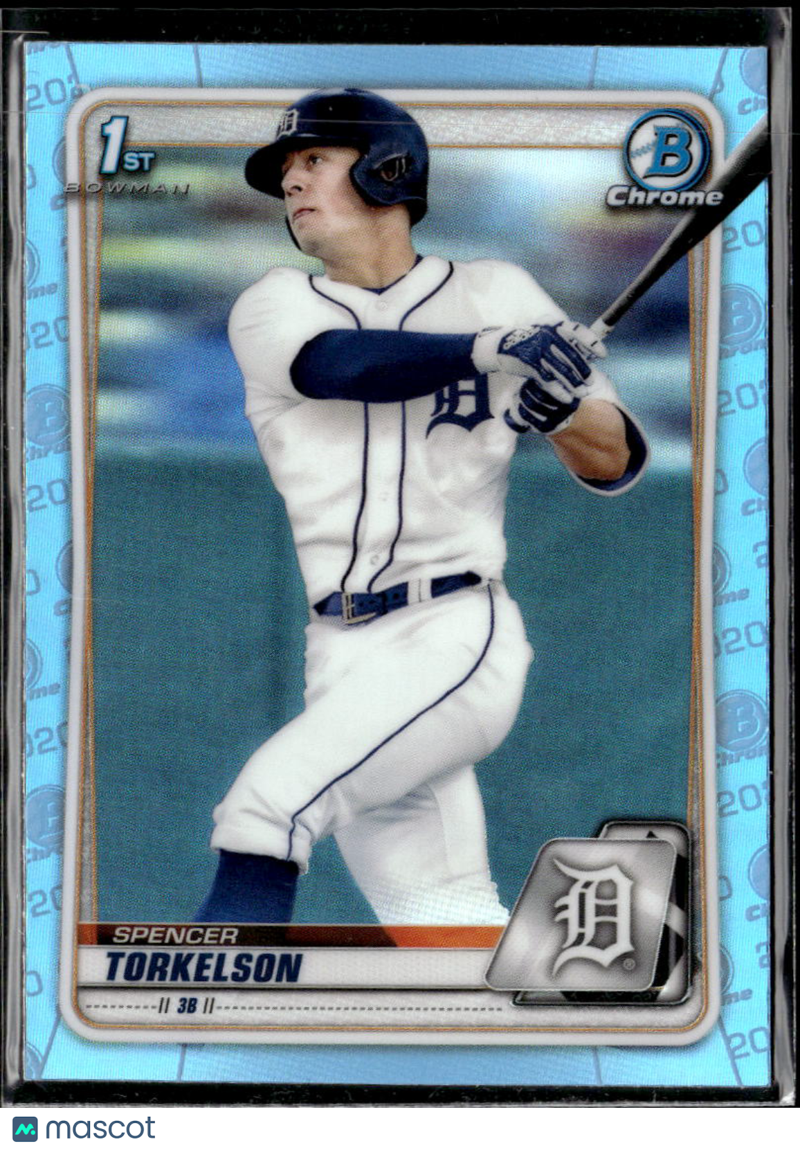 Spencer Torkelson 2020 Bowman Chrome 1st Sky Blue Refractor Detroit Tigers