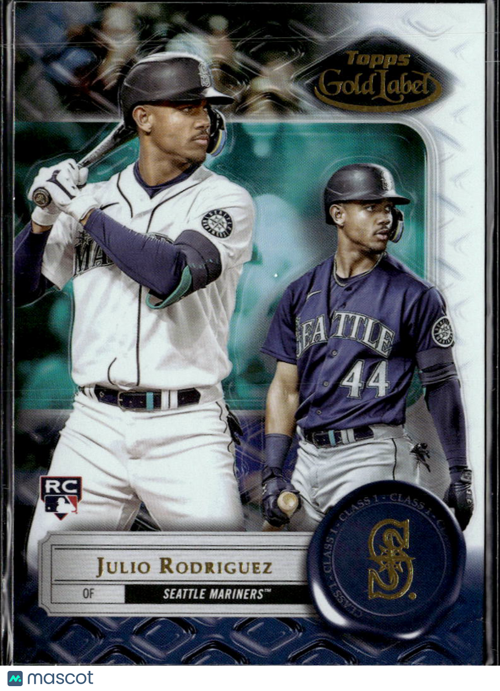 Julio Rodriguez 2022 Topps Gold Label RC Rookie Class 1 Seattle Mariners