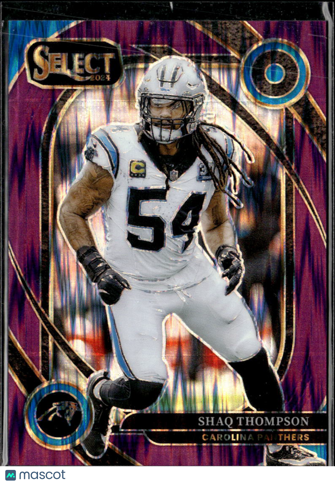 Shaq Thompson 2025 Select Purple Prizm /360 Carolina Panthers