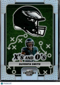DeVonta Smith 2025 Contenders Optic X's and O's Silver Philadelphia Eagles