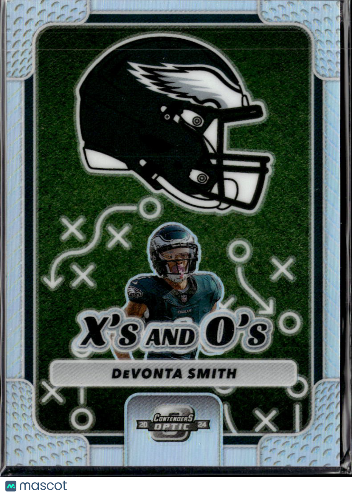 DeVonta Smith 2025 Contenders Optic X's and O's Silver Philadelphia Eagles