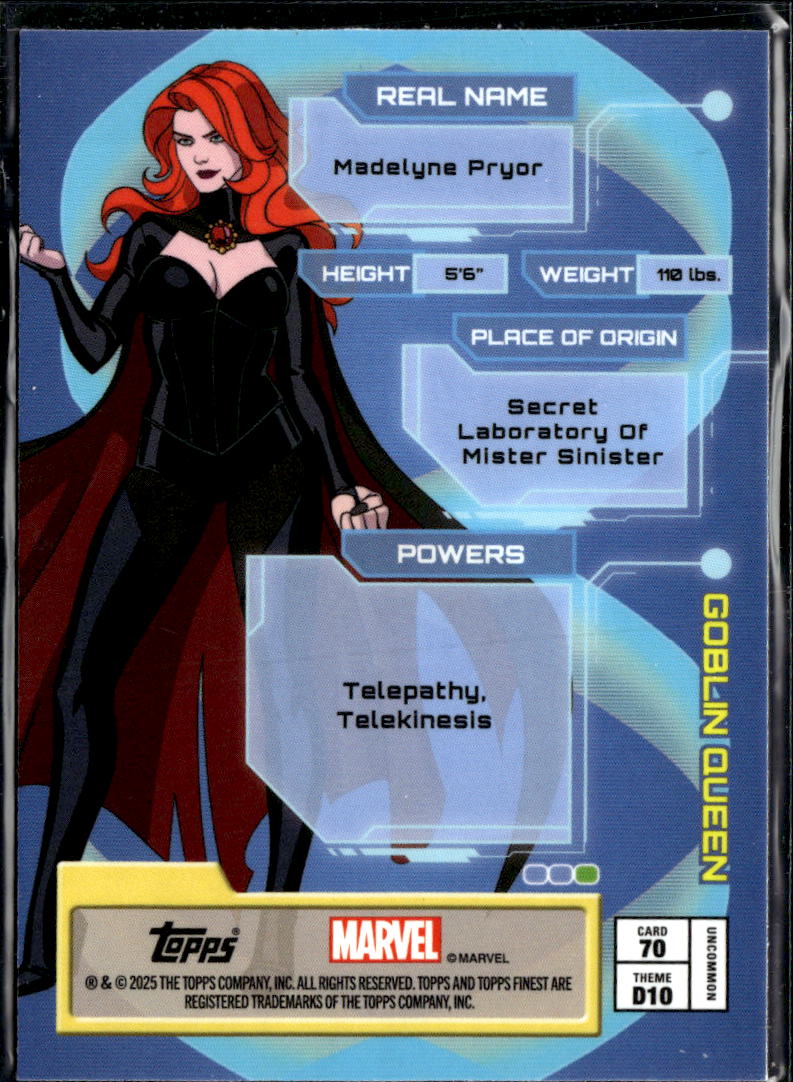 Goblin Queen 2025 Topps Finest Marvel Destroyers #70