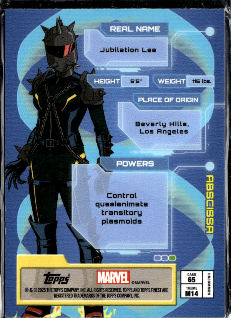 Abscissa 2025 Topps Finest Marvel #65