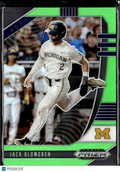 Jack Blomgren 2020 Panini Prizm Draft Picks Lime Green /75 Michigan Wolverines