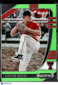 Clayton Beeter 2020 Panini Prizm Draft Picks Lime Green /75 Texas Tech