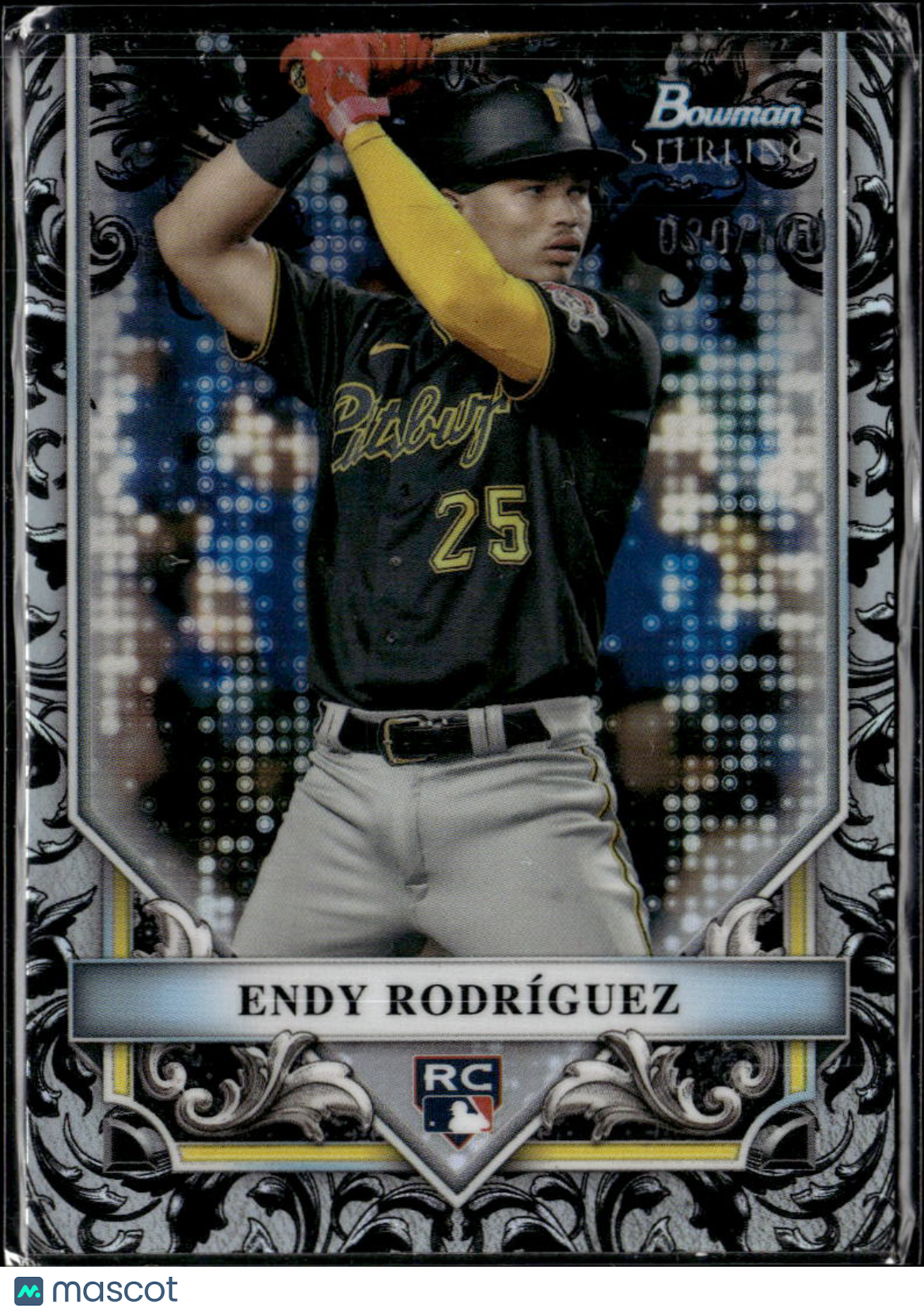 Endy Rodríguez 2024 Bowman Sterling RC Rookie 30/100 Pittsburgh Pirates