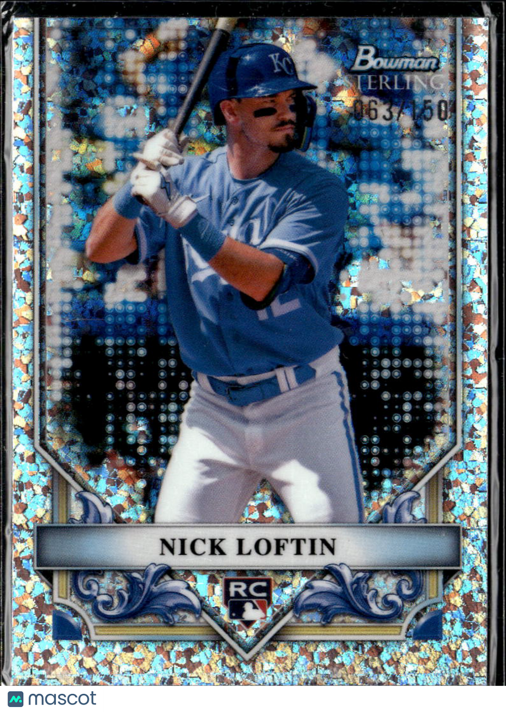 Nick Loftin 2024 Bowman Sterling Rookie RC /150 Kansas City Royals