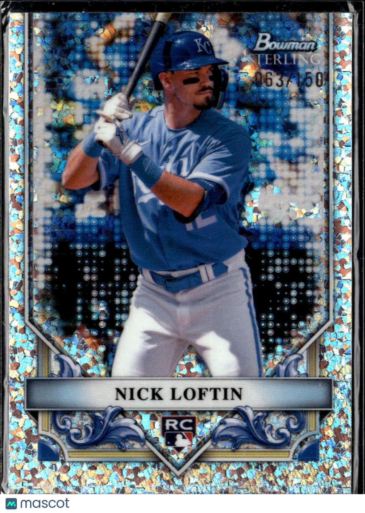 Nick Loftin 2024 Bowman Sterling Rookie RC /150 Kansas City Royals