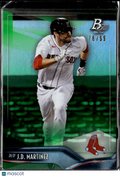 J.D. Martinez 2021 Bowman Platinum Green 76/99 Boston Red Sox