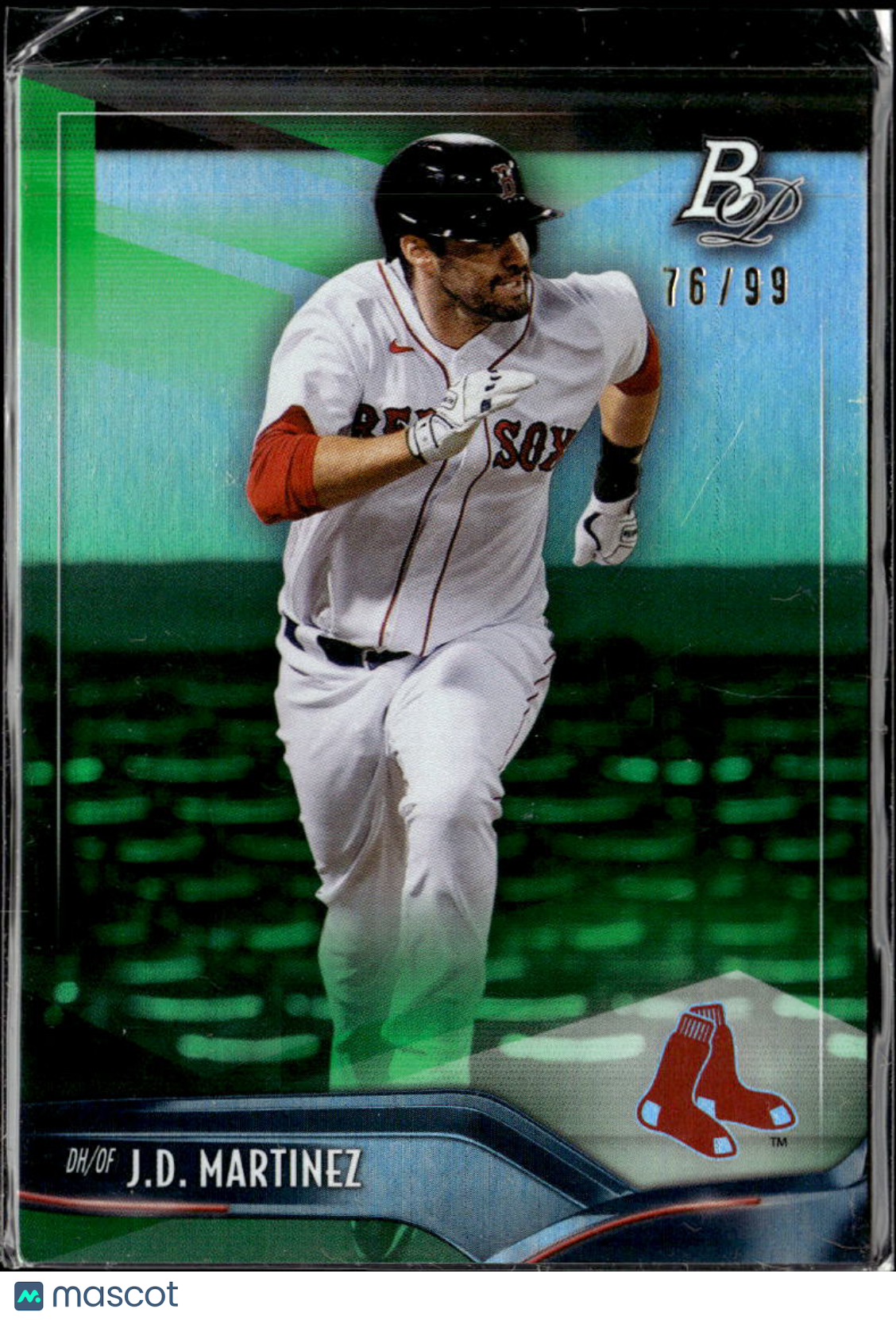 J.D. Martinez 2021 Bowman Platinum Green 76/99 Boston Red Sox
