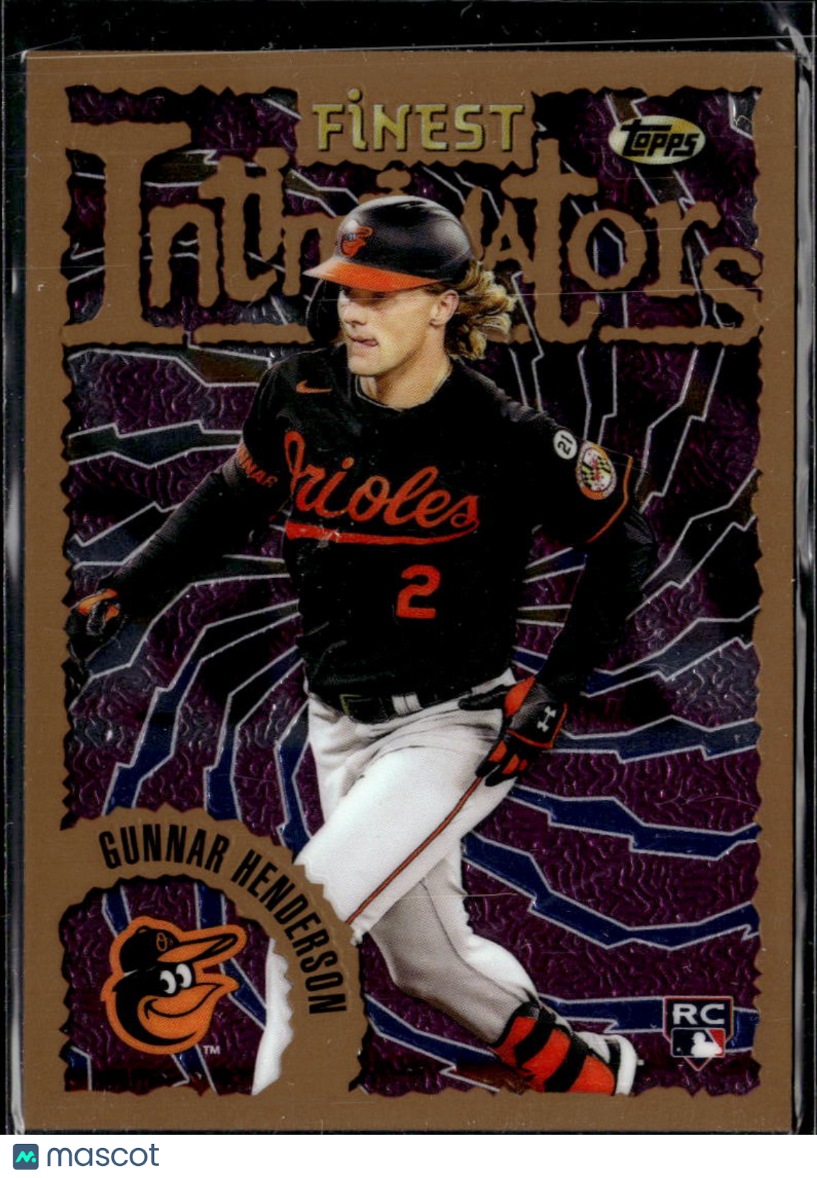 Gunnar Henderson 2023 Topps Finest Finest Intimidators RC Baltimore Orioles