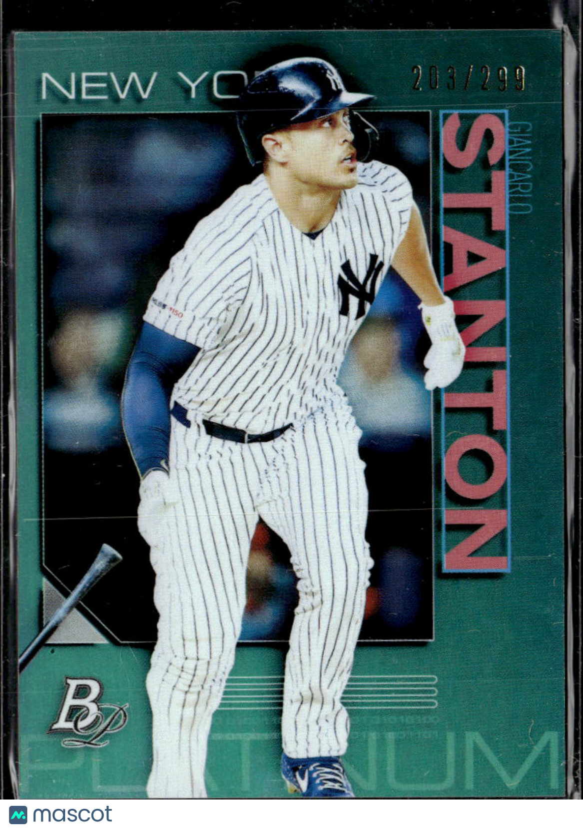 Giancarlo Stanton 2020 Bowman Platinum Green /299 New York Yankees