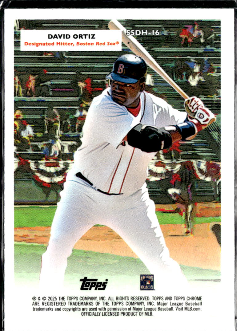 Pedro Martinez David Ortiz 2025 Topps Chrome Platinum '55 Boston Red Sox