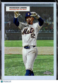Francisco Lindor Mike Piazza 2025 Topps Chrome 1955 Doubleheader New York Mets