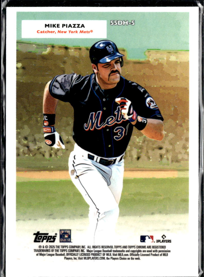 Francisco Lindor Mike Piazza 2025 Topps Chrome 1955 Doubleheader New York Mets