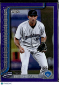 Jay Beshears 2025 Topps Chrome Pro Debut Purple /125 Pensacola Blue Wahoos