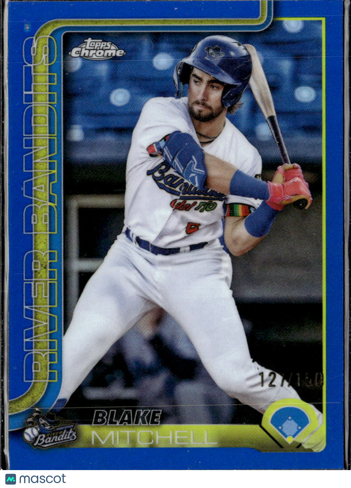 Blake Mitchell 2025 Topps Chrome Pro Debut Blue Refractor /150 Quad Cities