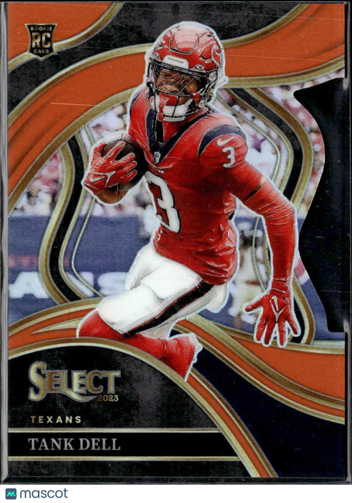 Tank Dell 2023 Select Club Level Orange RC /399 Houston Texans