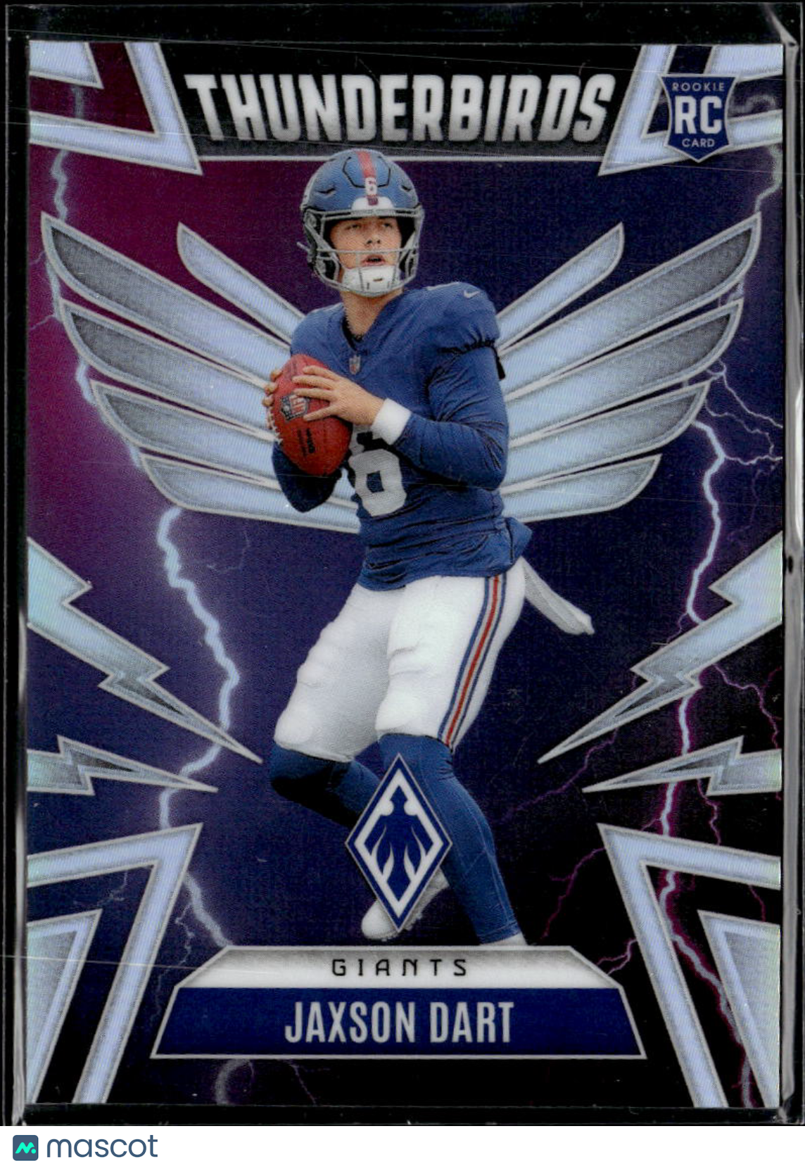 Jaxson Dart 2025 Phoenix Thunderbirds RC Rookie New York Giants