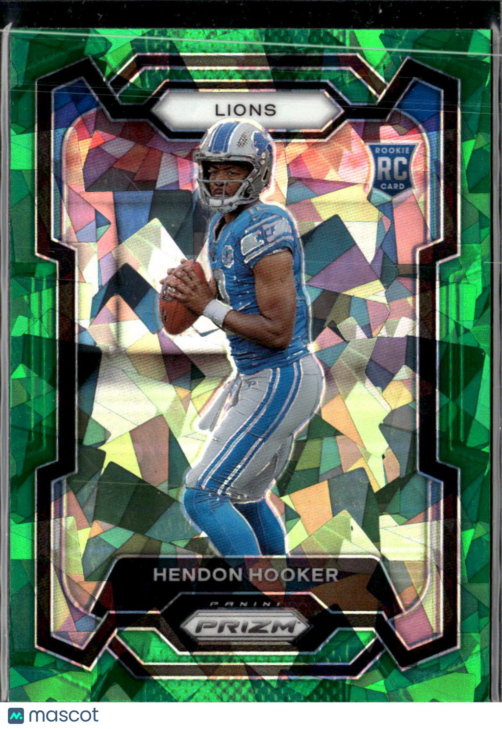 Hendon Hooker 2023 Prizm RC Green Ice Rookie Detroit Lions