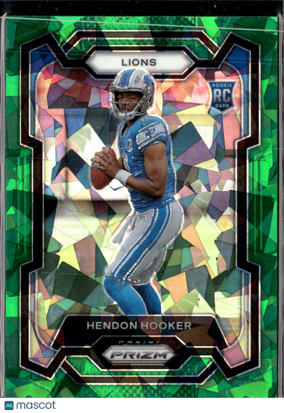 Hendon Hooker 2023 Prizm RC Green Ice Rookie Detroit Lions