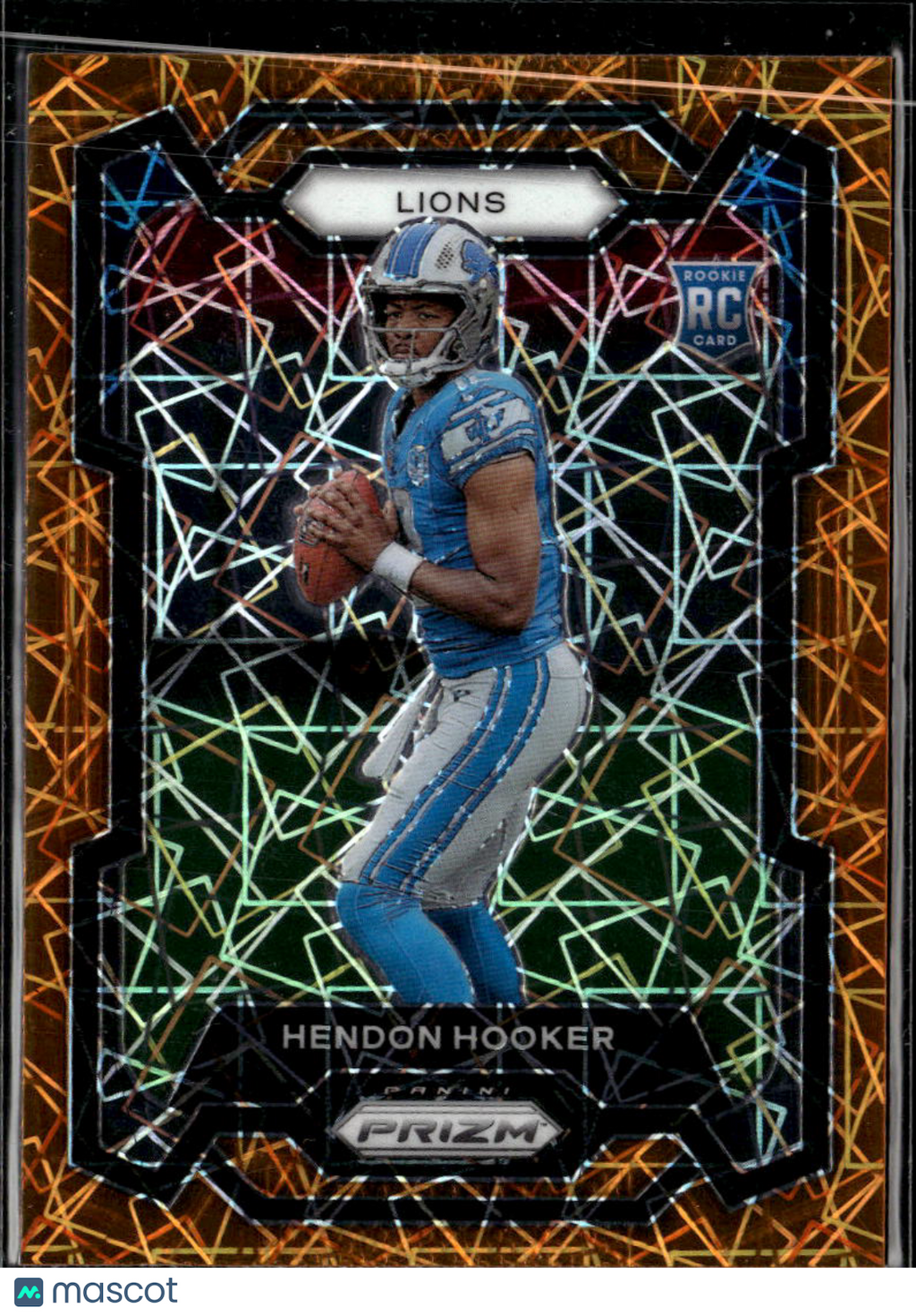 Hendon Hooker 2023 Panini Prizm RC Orange Lazer Detroit Lions