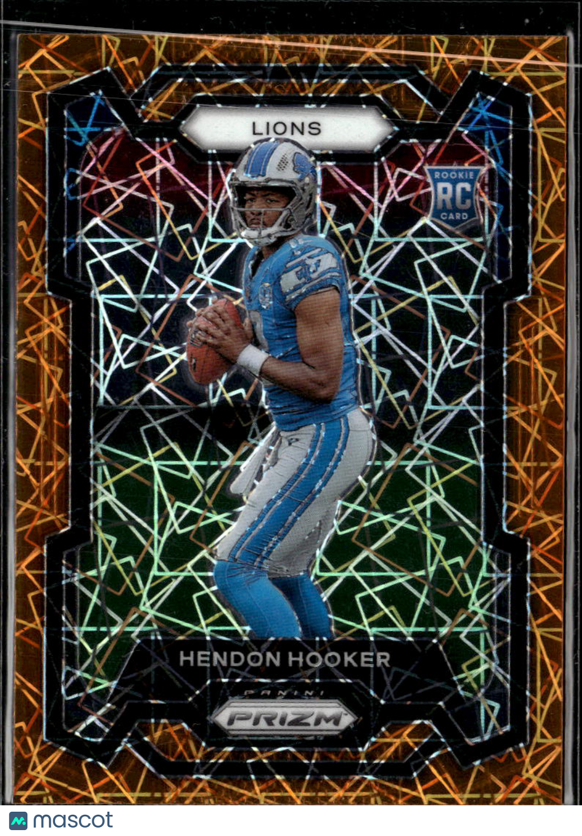 Hendon Hooker 2023 Panini Prizm RC Orange Lazer Detroit Lions